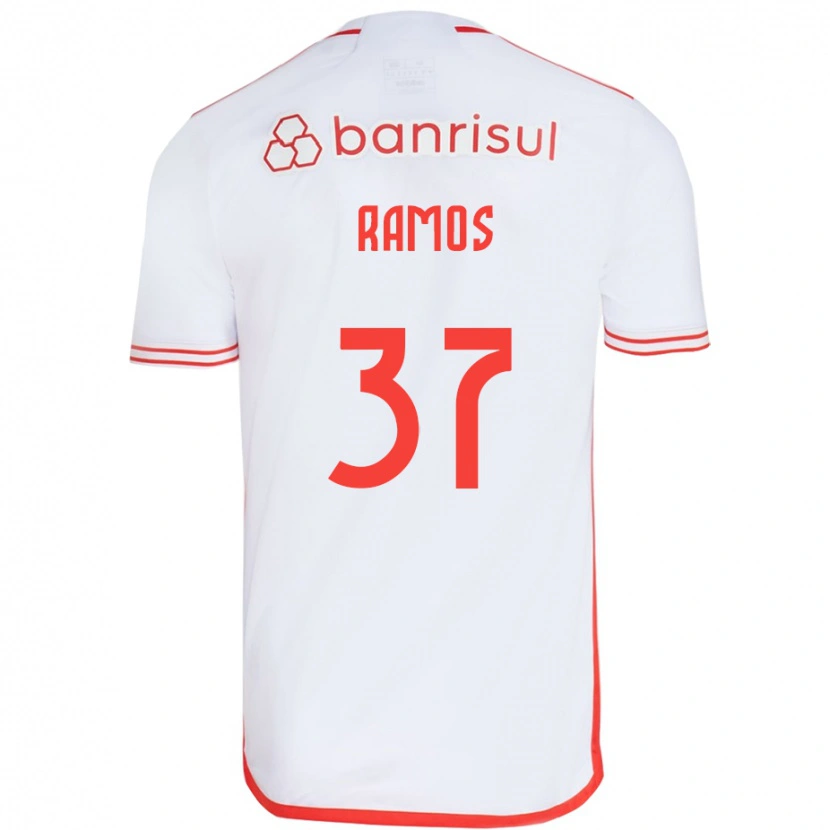 Danxen Niño Camiseta Lucas Ramos #37 Rojo Blanco 2ª Equipación 2025/26 La Camisa México