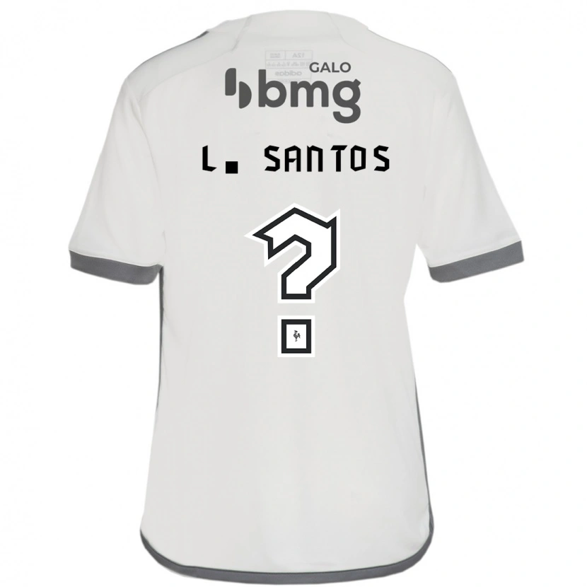 Danxen Niño Camiseta Léo Santos #0 Blanquecino 2ª Equipación 2025/26 La Camisa México
