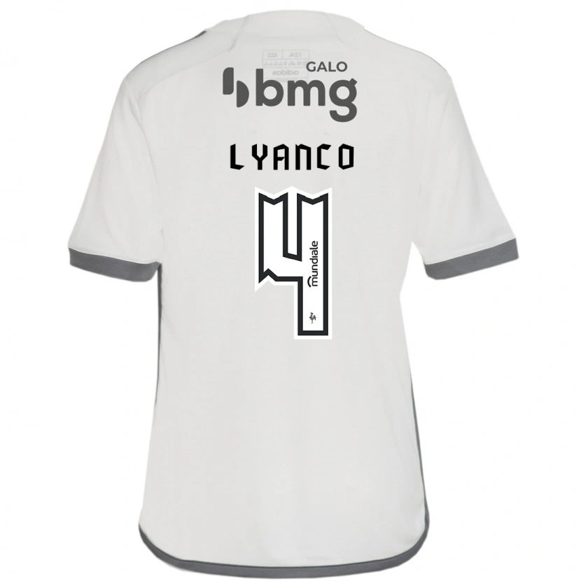 Danxen Niño Camiseta Lyanco #4 Blanquecino 2ª Equipación 2025/26 La Camisa México