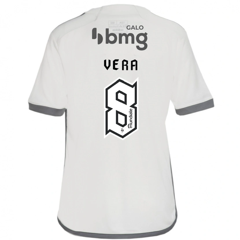 Danxen Niño Camiseta Fausto Vera #8 Blanquecino 2ª Equipación 2025/26 La Camisa México