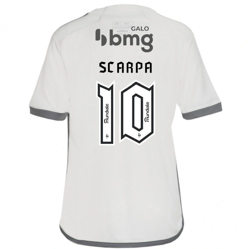Danxen Niño Camiseta Gustavo Scarpa #10 Blanquecino 2ª Equipación 2025/26 La Camisa México