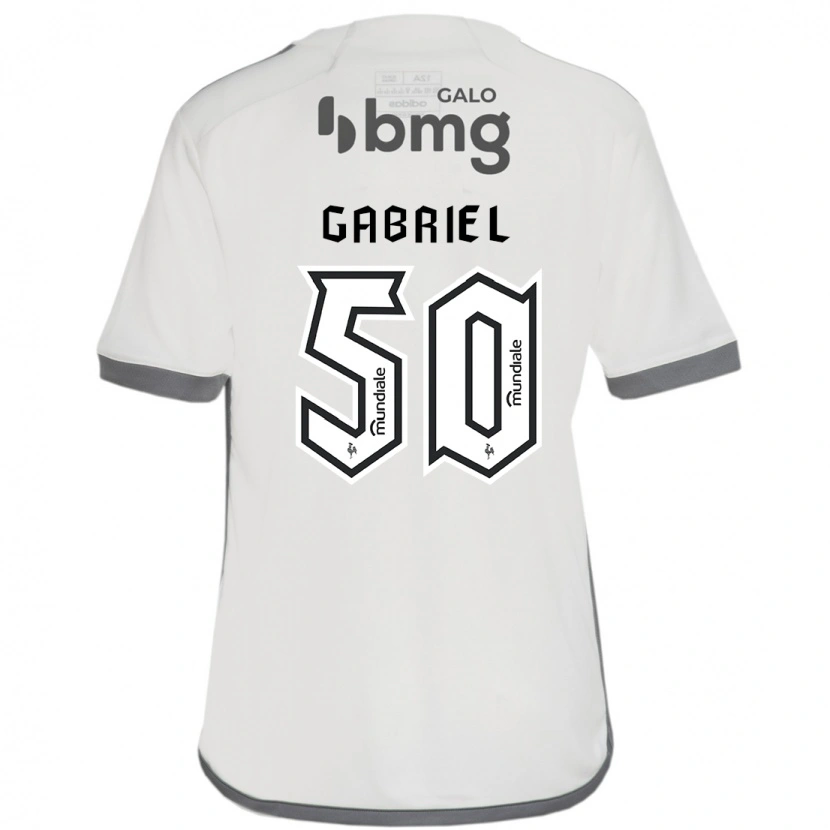 Danxen Niño Camiseta Vitor Gabriel #50 Blanquecino 2ª Equipación 2025/26 La Camisa México