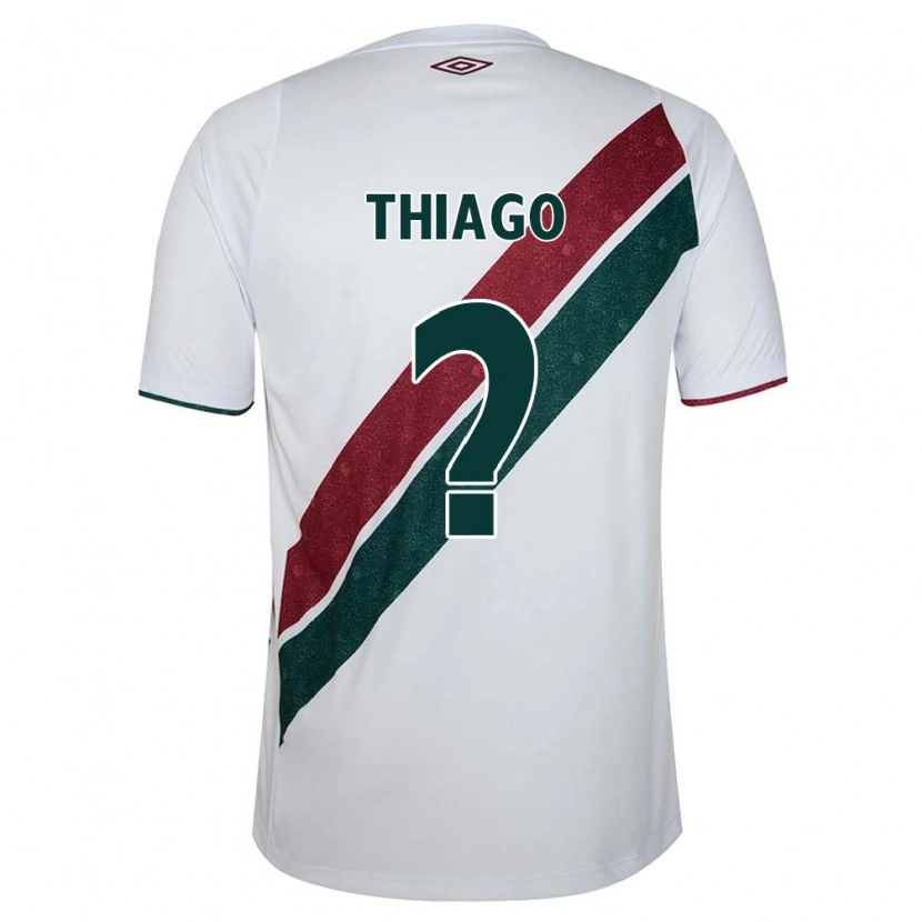 Danxen Niño Camiseta Thiago #0 Verde Granate Blanco 2ª Equipación 2025/26 La Camisa México