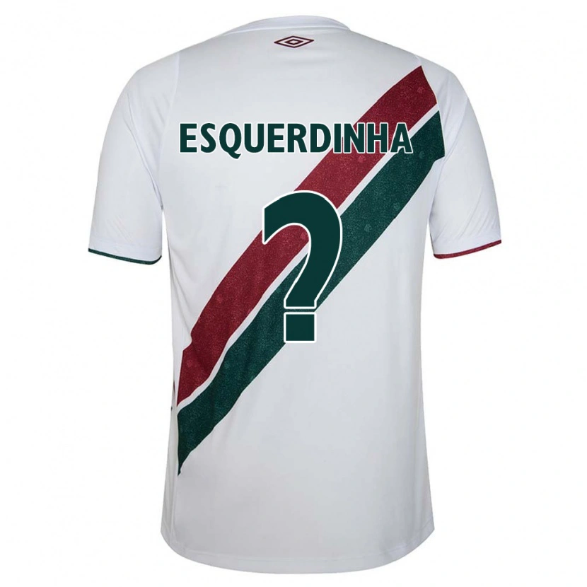 Danxen Niño Camiseta Esquerdinha #0 Verde Granate Blanco 2ª Equipación 2025/26 La Camisa México