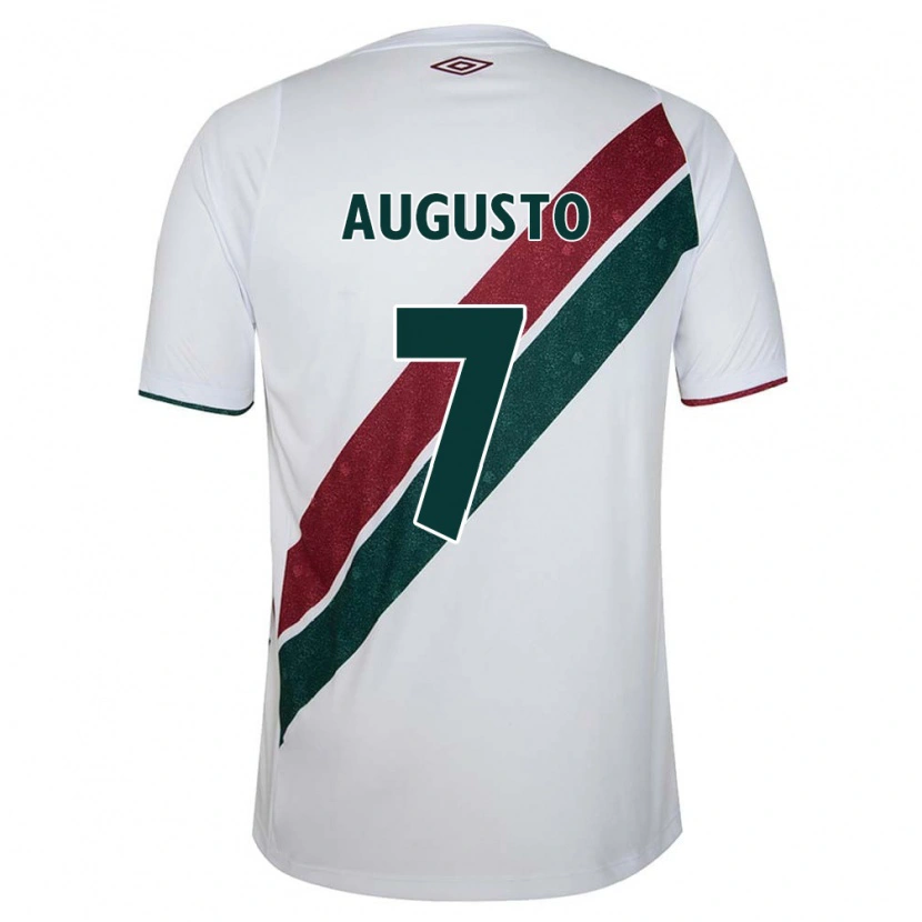 Danxen Niño Camiseta Renato Augusto #7 Verde Granate Blanco 2ª Equipación 2025/26 La Camisa México