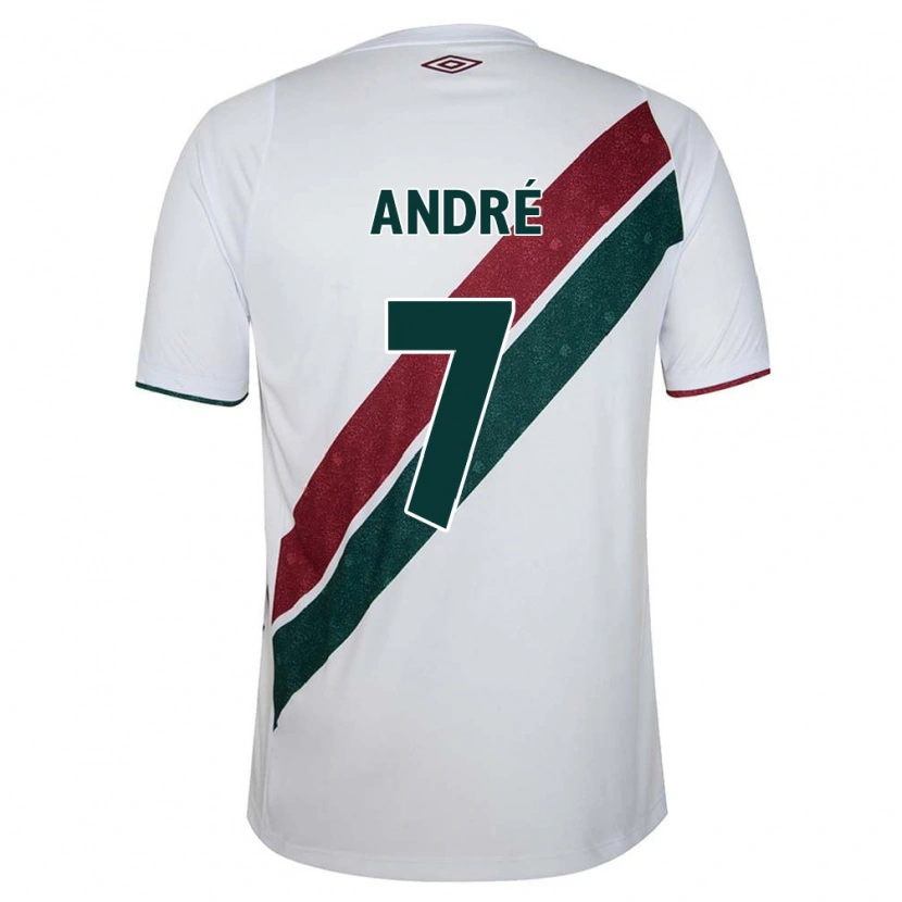 Danxen Niño Camiseta André #7 Verde Granate Blanco 2ª Equipación 2025/26 La Camisa México