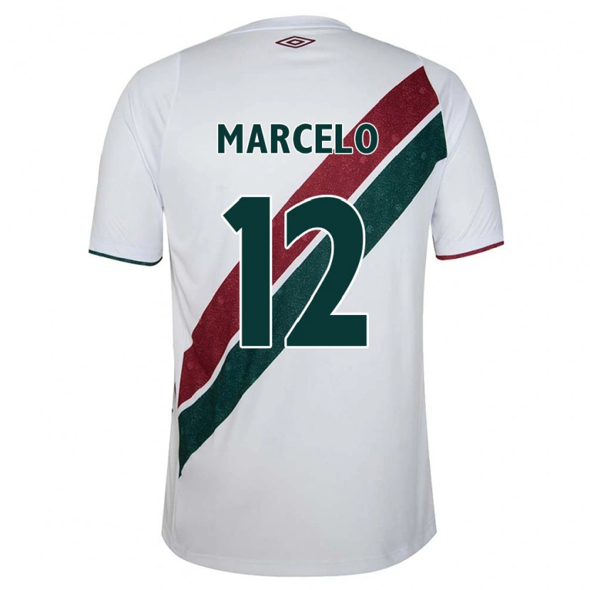 Danxen Niño Camiseta Marcelo #12 Verde Granate Blanco 2ª Equipación 2025/26 La Camisa México