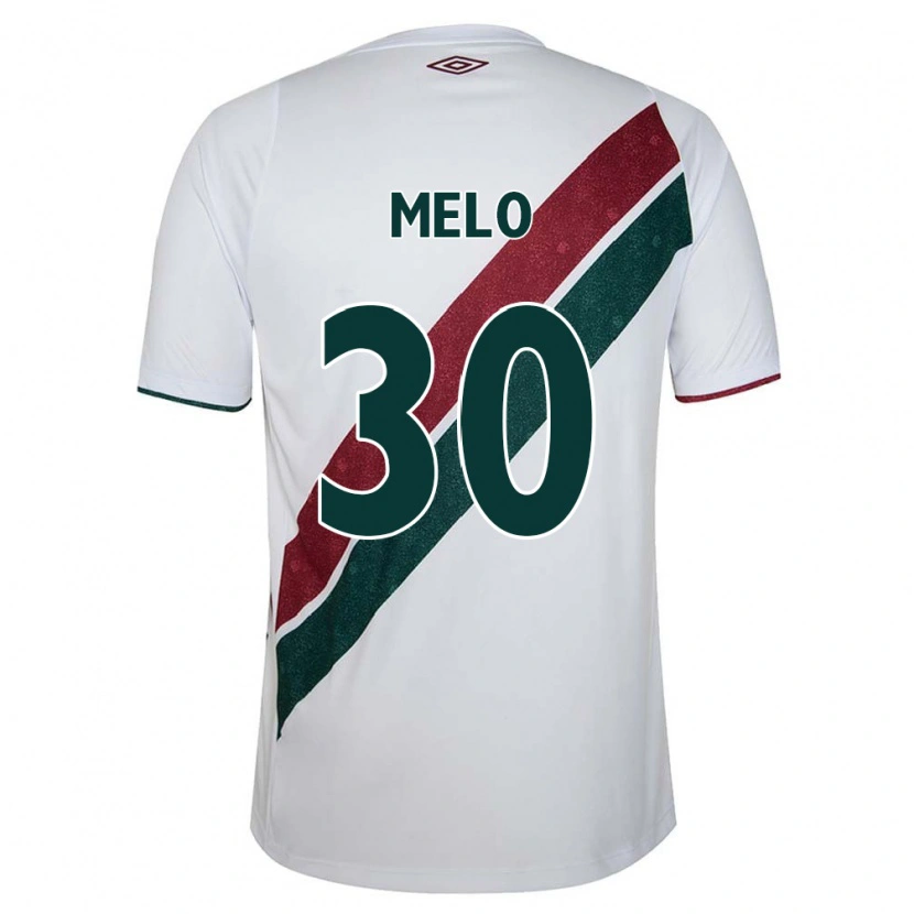 Danxen Niño Camiseta Felipe Melo #30 Verde Granate Blanco 2ª Equipación 2025/26 La Camisa México