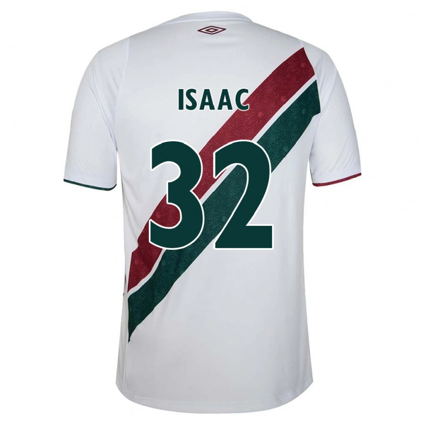 Danxen Niño Camiseta Isaac #32 Verde Granate Blanco 2ª Equipación 2025/26 La Camisa México