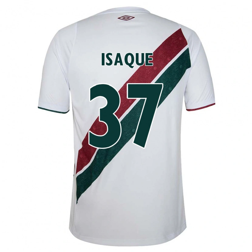 Danxen Niño Camiseta Isaque #37 Verde Granate Blanco 2ª Equipación 2025/26 La Camisa México