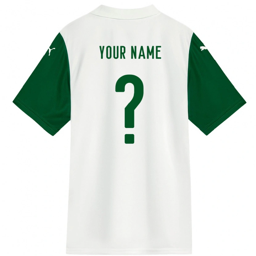 Danxen Niño Camiseta Su Nombre #0 Verde Blanco 2ª Equipación 2025/26 La Camisa México