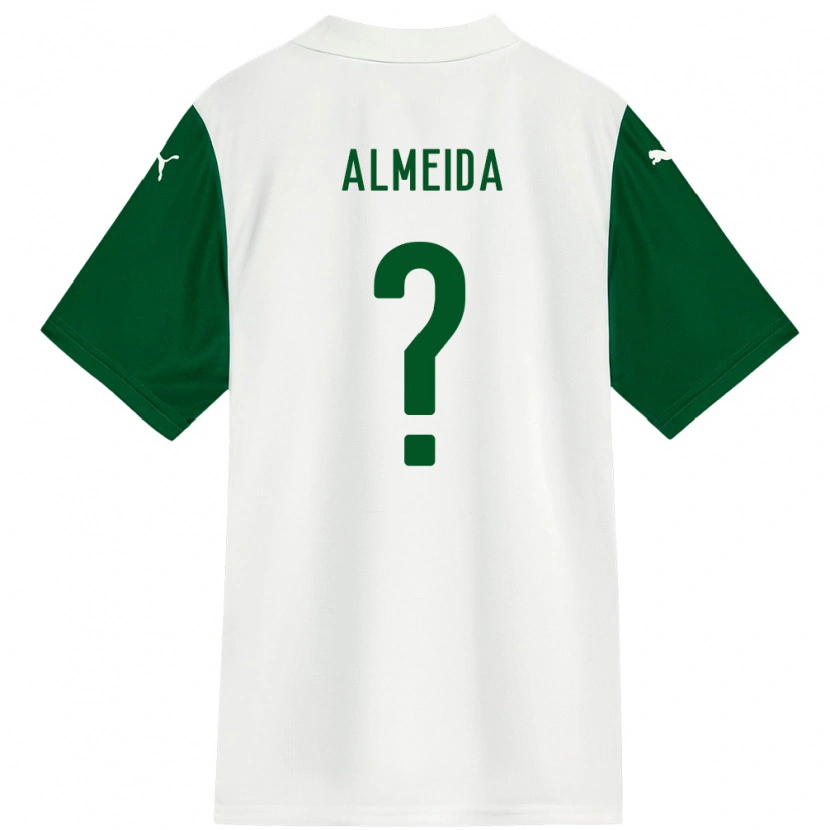Danxen Niño Camiseta Pedro Almeida #0 Blanco Verde 2ª Equipación 2025/26 La Camisa México