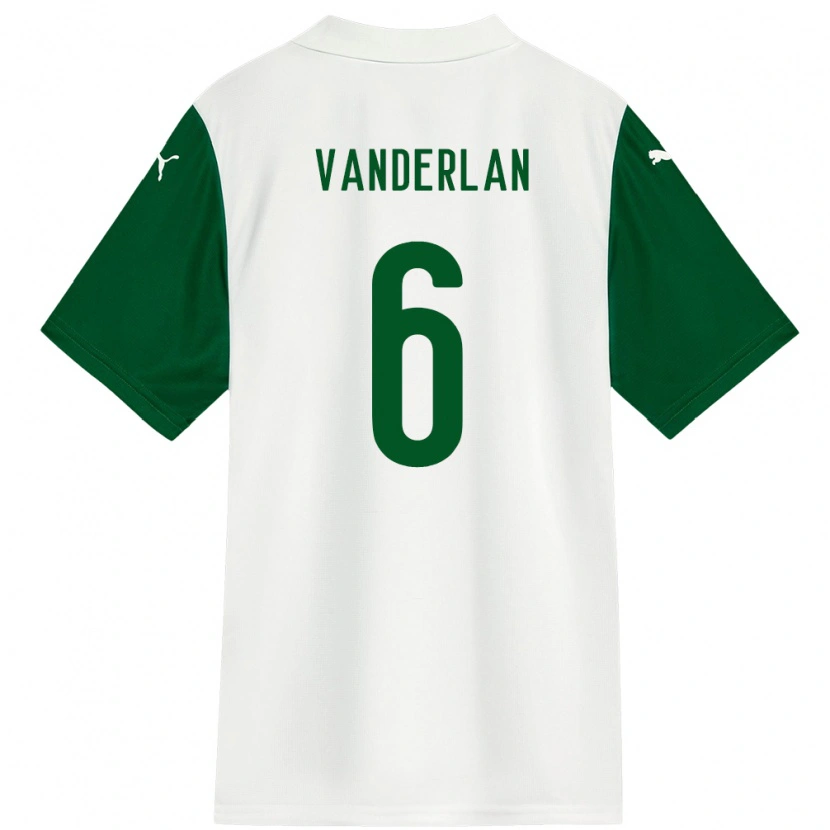 Danxen Niño Camiseta Vanderlan #6 Blanco Verde 2ª Equipación 2025/26 La Camisa México