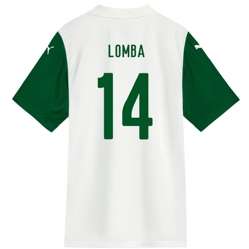 Danxen Niño Camiseta Marcelo Lomba #14 Blanco Verde 2ª Equipación 2025/26 La Camisa México
