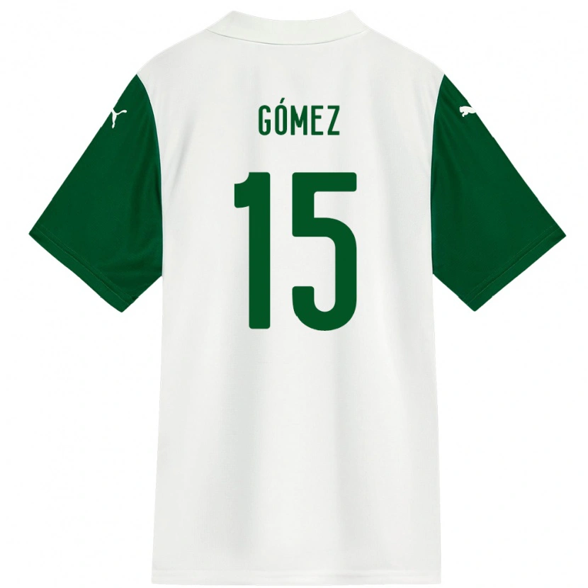 Danxen Niño Camiseta Gustavo Gómez #15 Verde Blanco 2ª Equipación 2025/26 La Camisa México