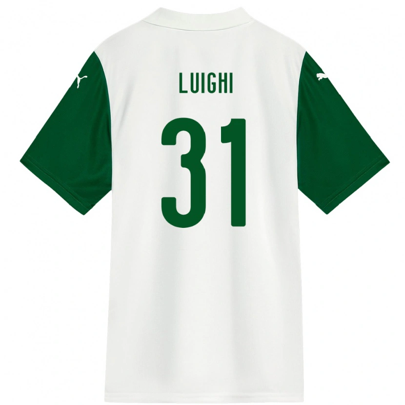 Danxen Niño Camiseta Luighi #31 Verde Blanco 2ª Equipación 2025/26 La Camisa México
