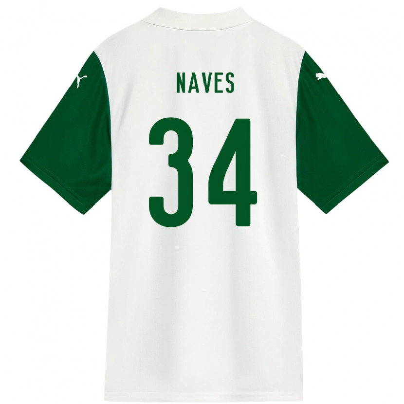 Danxen Niño Camiseta Naves #34 Verde Blanco 2ª Equipación 2025/26 La Camisa México