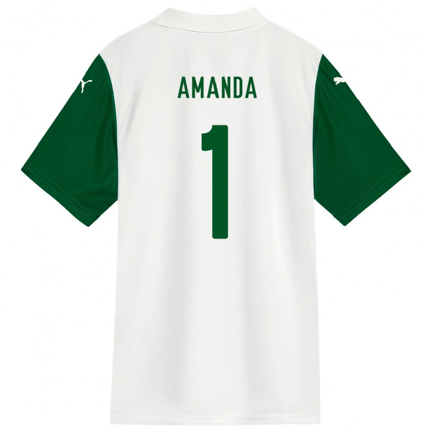 Danxen Niño Camiseta Amanda #1 Verde Blanco 2ª Equipación 2025/26 La Camisa México
