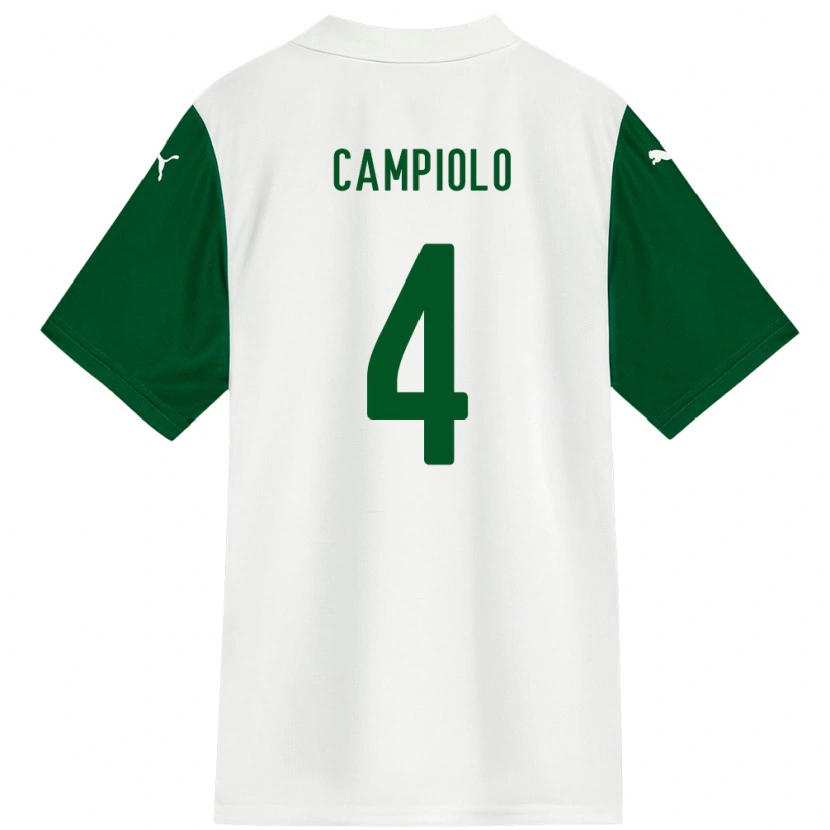 Danxen Niño Camiseta Giovanna Campiolo #4 Blanco Verde 2ª Equipación 2025/26 La Camisa México