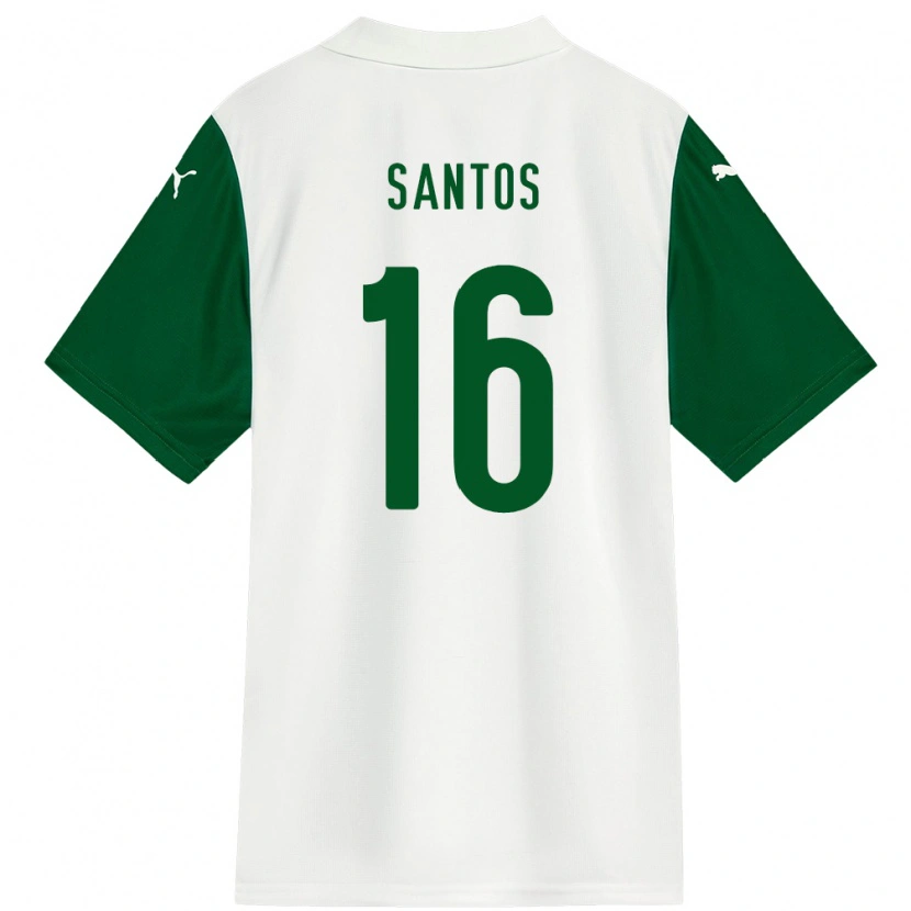 Danxen Niño Camiseta Gaby Santos #16 Verde Blanco 2ª Equipación 2025/26 La Camisa México