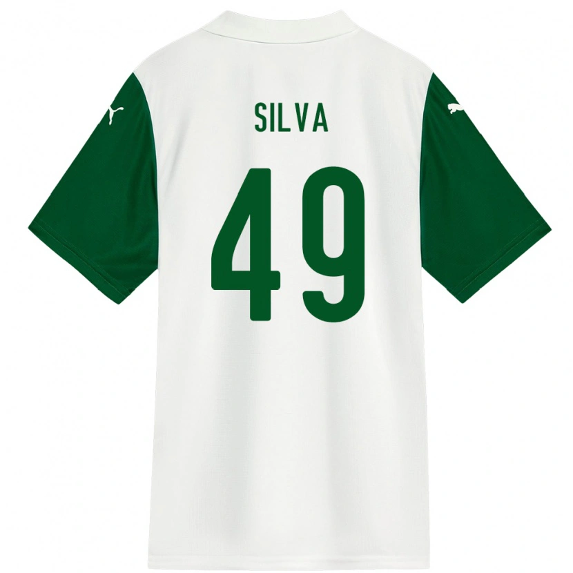 Danxen Niño Camiseta Gabriel Silva #49 Verde Blanco 2ª Equipación 2025/26 La Camisa México