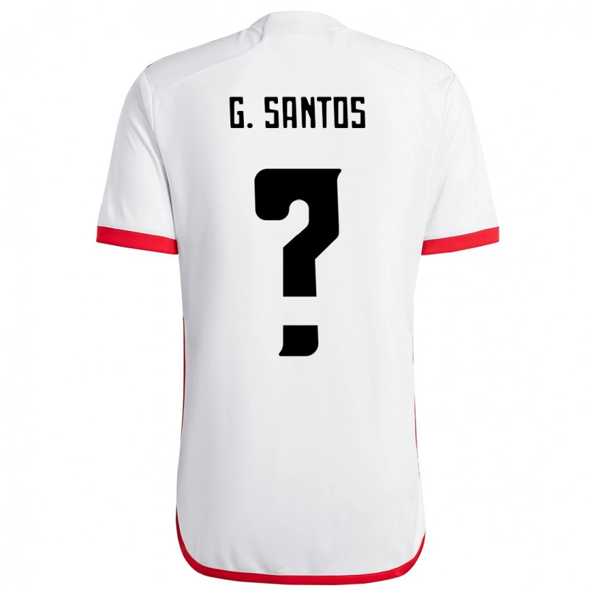 Danxen Niño Camiseta Guilherme Santos #0 Rojo Negro 2ª Equipación 2025/26 La Camisa México