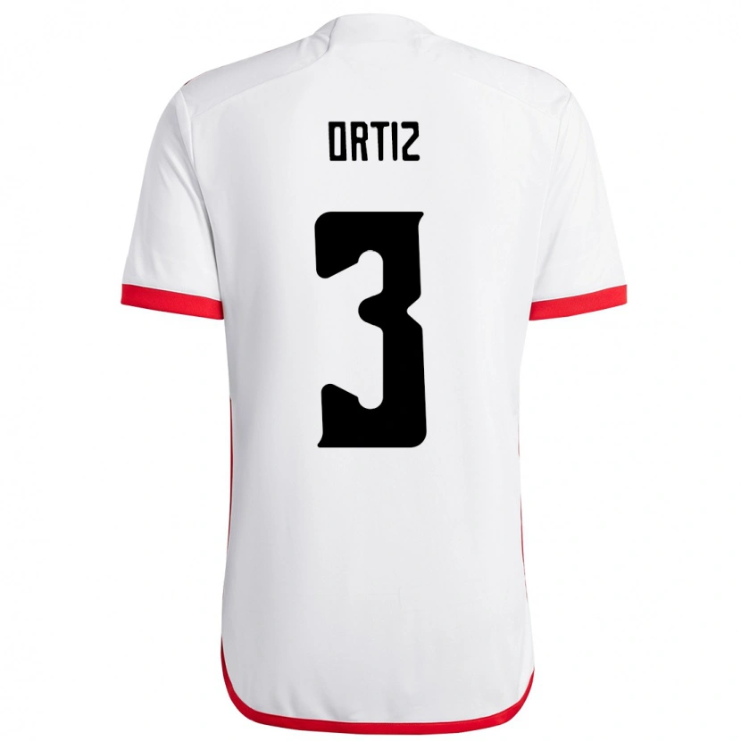 Danxen Niño Camiseta Léo Ortiz #3 Rojo Negro 2ª Equipación 2025/26 La Camisa México