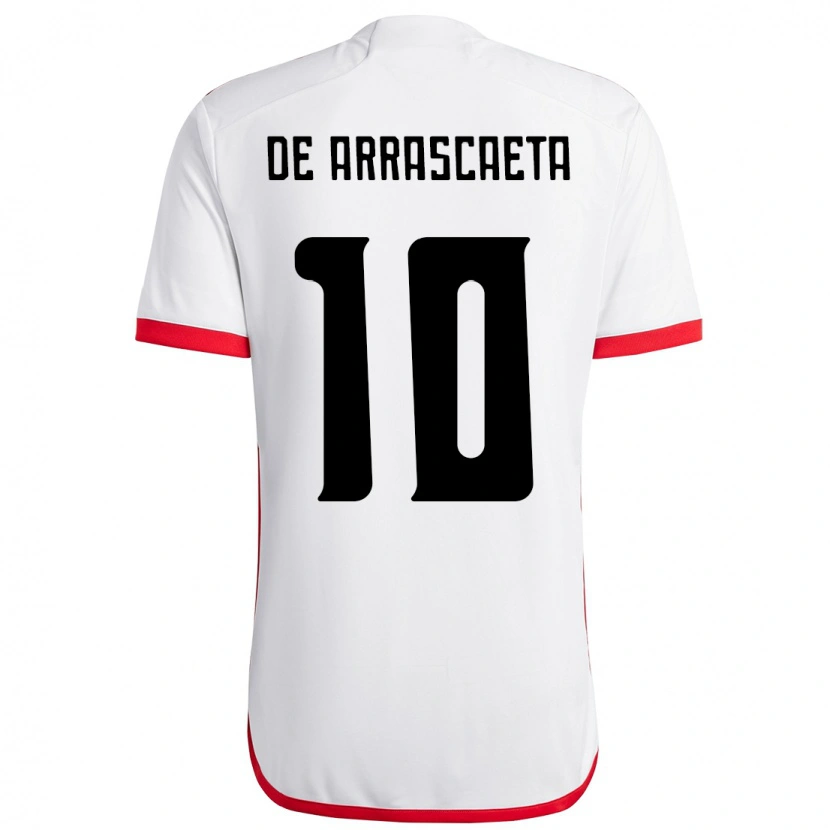 Danxen Niño Camiseta Giorgian De Arrascaeta #10 Rojo Negro 2ª Equipación 2025/26 La Camisa México
