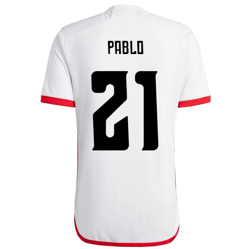 Danxen Niño Camiseta Pablo #21 Rojo Negro 2ª Equipación 2025/26 La Camisa México