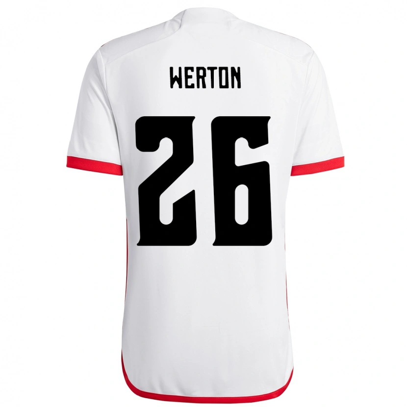 Danxen Niño Camiseta Werton #26 Rojo Negro 2ª Equipación 2025/26 La Camisa México