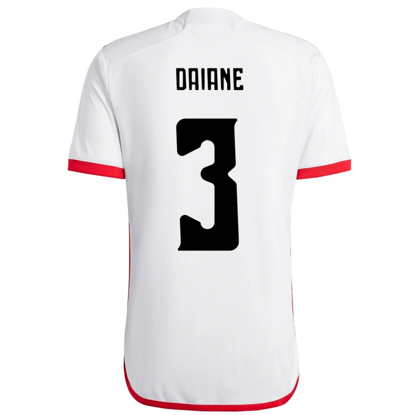 Danxen Niño Camiseta Daiane #3 Rojo Negro 2ª Equipación 2025/26 La Camisa México