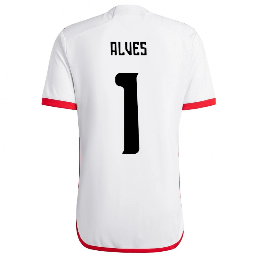 Danxen Niño Camiseta Diego Alves #1 Rojo Negro 2ª Equipación 2025/26 La Camisa México