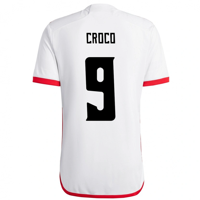 Danxen Niño Camiseta Gabi Croco #9 Rojo Negro 2ª Equipación 2025/26 La Camisa México