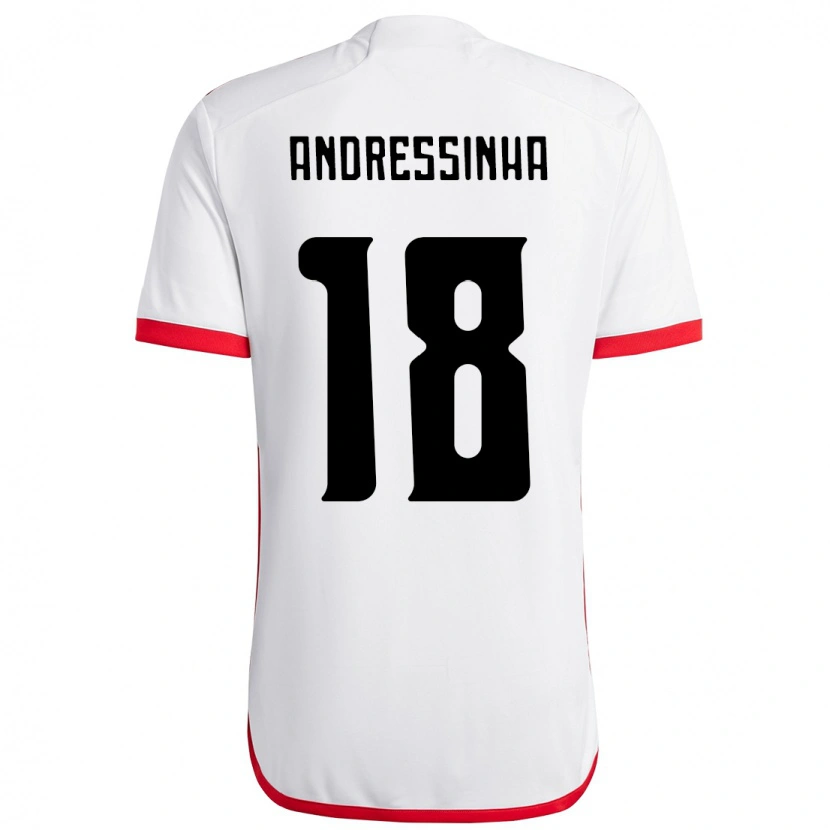 Danxen Niño Camiseta Andressinha #18 Rojo Negro 2ª Equipación 2025/26 La Camisa México