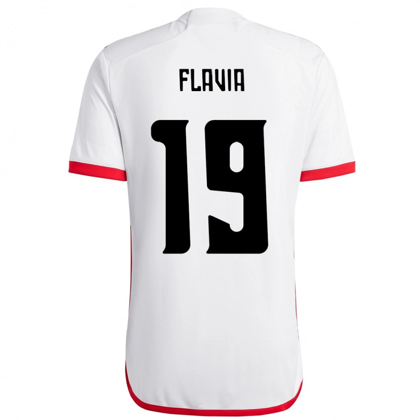 Danxen Niño Camiseta Flavia #19 Rojo Negro 2ª Equipación 2025/26 La Camisa México