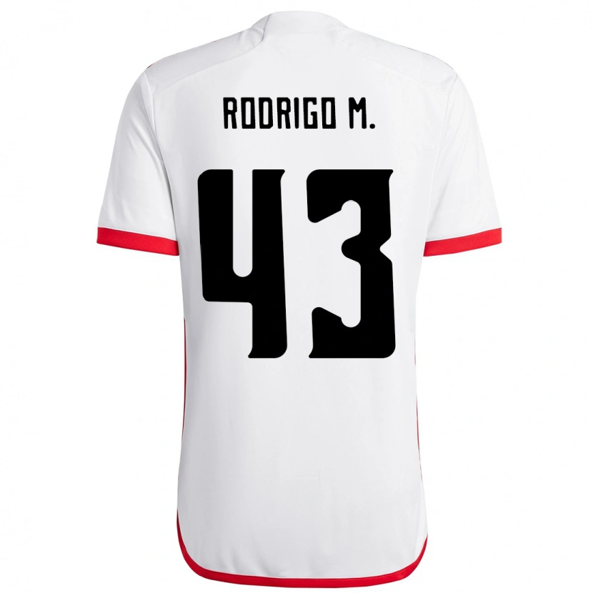 Danxen Niño Camiseta Rodrigo Muniz #43 Rojo Negro 2ª Equipación 2025/26 La Camisa México