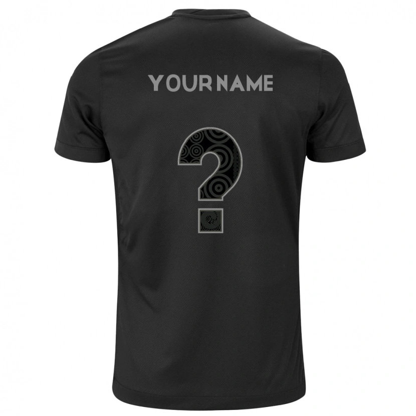Danxen Niño Camiseta Su Nombre #0 Blanco Negro 2ª Equipación 2025/26 La Camisa México