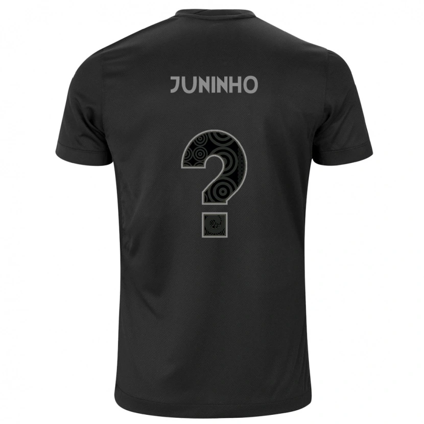 Danxen Niño Camiseta Juninho #0 Negro Blanco 2ª Equipación 2025/26 La Camisa México