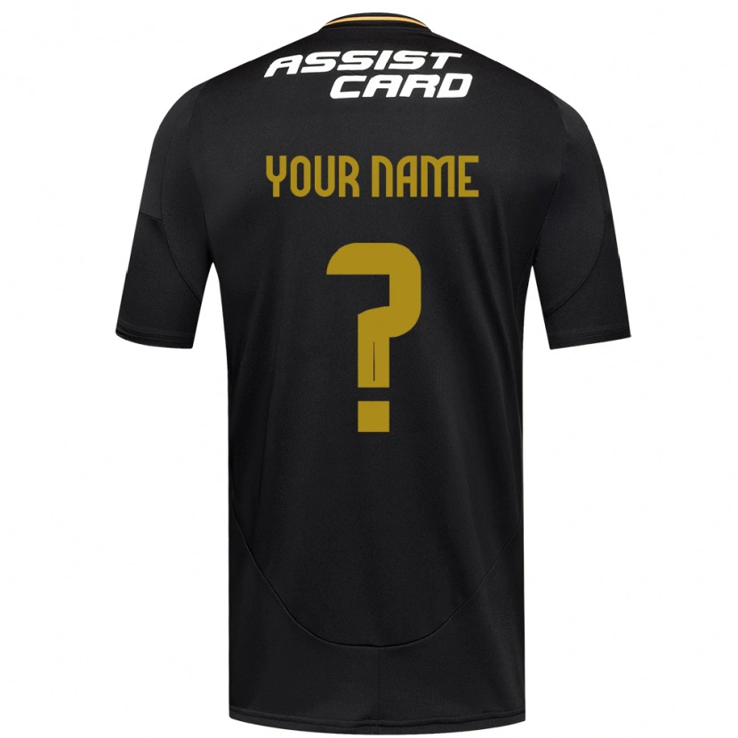 Danxen Niño Camiseta Su Nombre #0 Negro Blanco 2ª Equipación 2025/26 La Camisa México