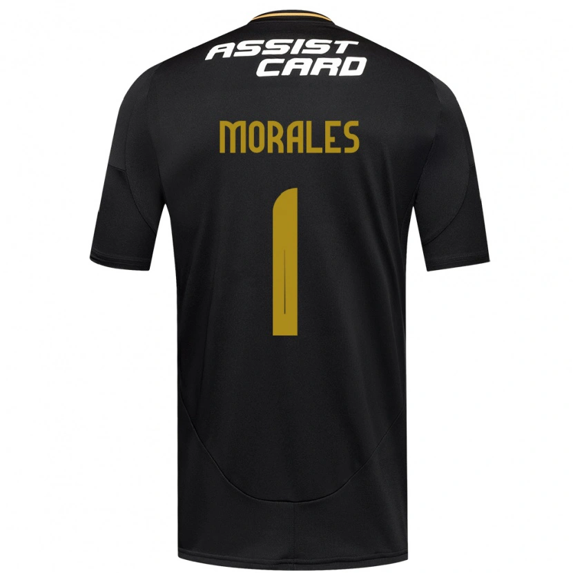 Danxen Niño Camiseta Benjamín Morales #1 Negro Blanco 2ª Equipación 2025/26 La Camisa México