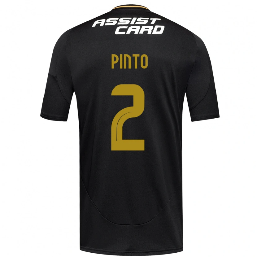 Danxen Niño Camiseta Matías Pinto #2 Negro Blanco 2ª Equipación 2025/26 La Camisa México