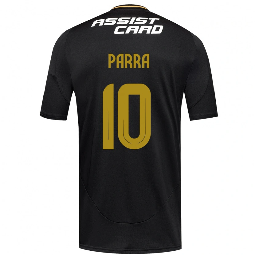 Danxen Niño Camiseta Pablo Parra #10 Negro Blanco 2ª Equipación 2025/26 La Camisa México
