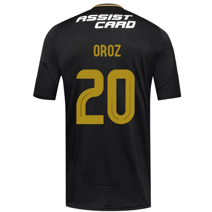 Danxen Niño Camiseta Alexander Oroz #20 Negro Blanco 2ª Equipación 2025/26 La Camisa México