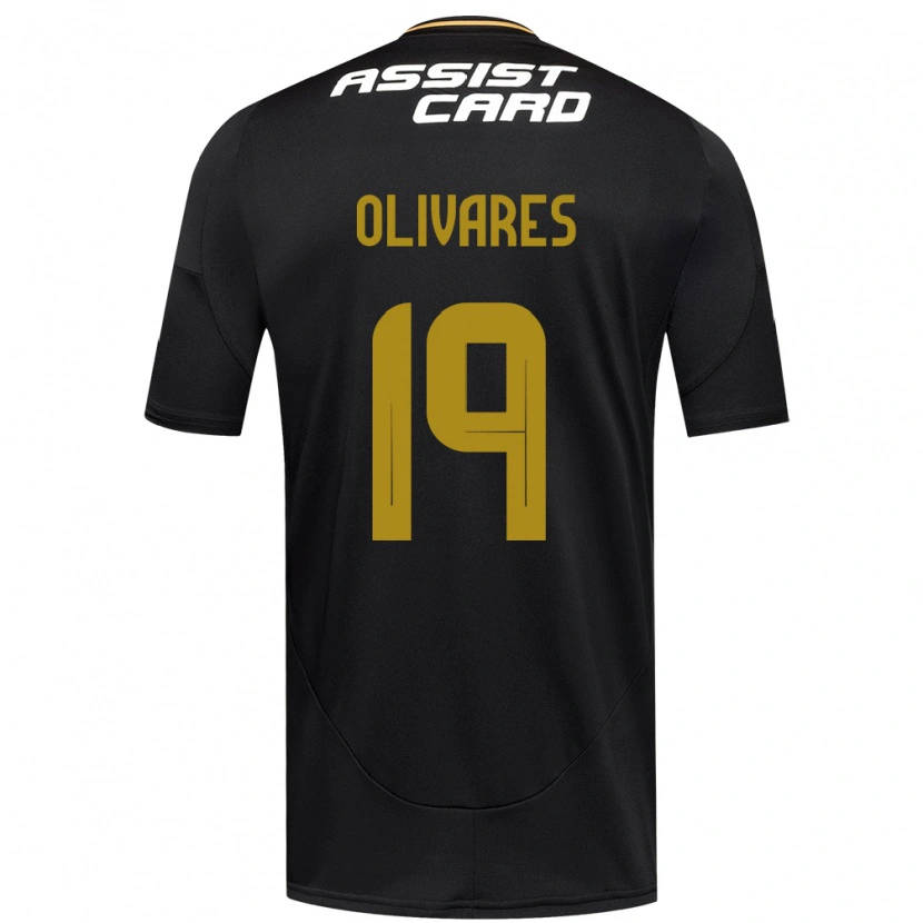 Danxen Niño Camiseta Michelle Olivares #19 Negro Blanco 2ª Equipación 2025/26 La Camisa México
