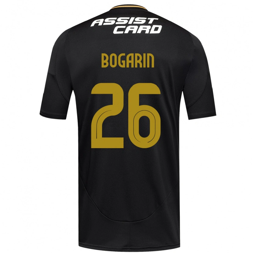Danxen Niño Camiseta Dahiana Bogarín #26 Negro Blanco 2ª Equipación 2025/26 La Camisa México
