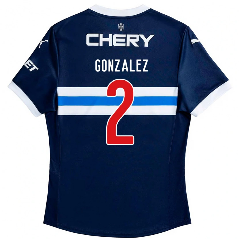 Danxen Niño Camiseta Daniel González #2 Negro Azul 2ª Equipación 2025/26 La Camisa México