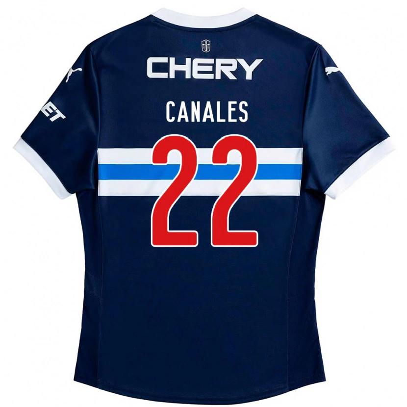 Danxen Niño Camiseta Alfred Canales #22 Negro Azul 2ª Equipación 2025/26 La Camisa México