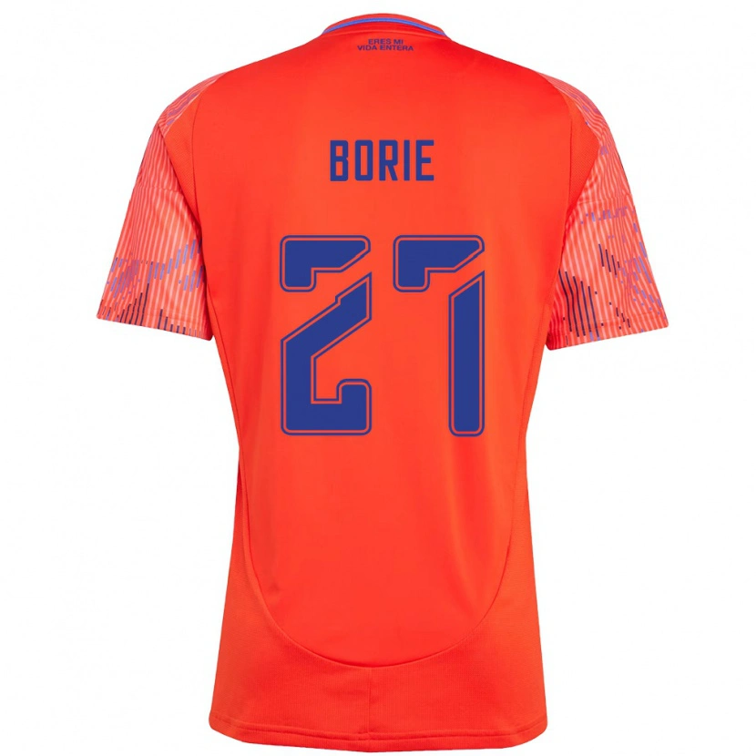 Danxen Niño Camiseta Emilie Borie #27 Azul Celeste 2ª Equipación 2025/26 La Camisa México