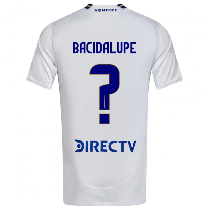 Danxen Niño Camiseta Rodrigo Bacidalupe #0 Blanco Azul 2ª Equipación 2025/26 La Camisa México