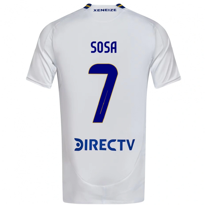 Danxen Niño Camiseta Elián Sosa #7 Blanco Azul 2ª Equipación 2025/26 La Camisa México